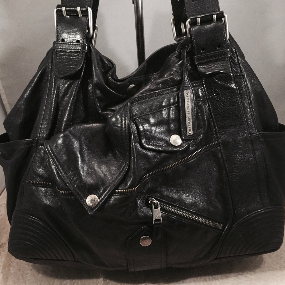 Authentic Alexander Mcqueen Black Faithful tote